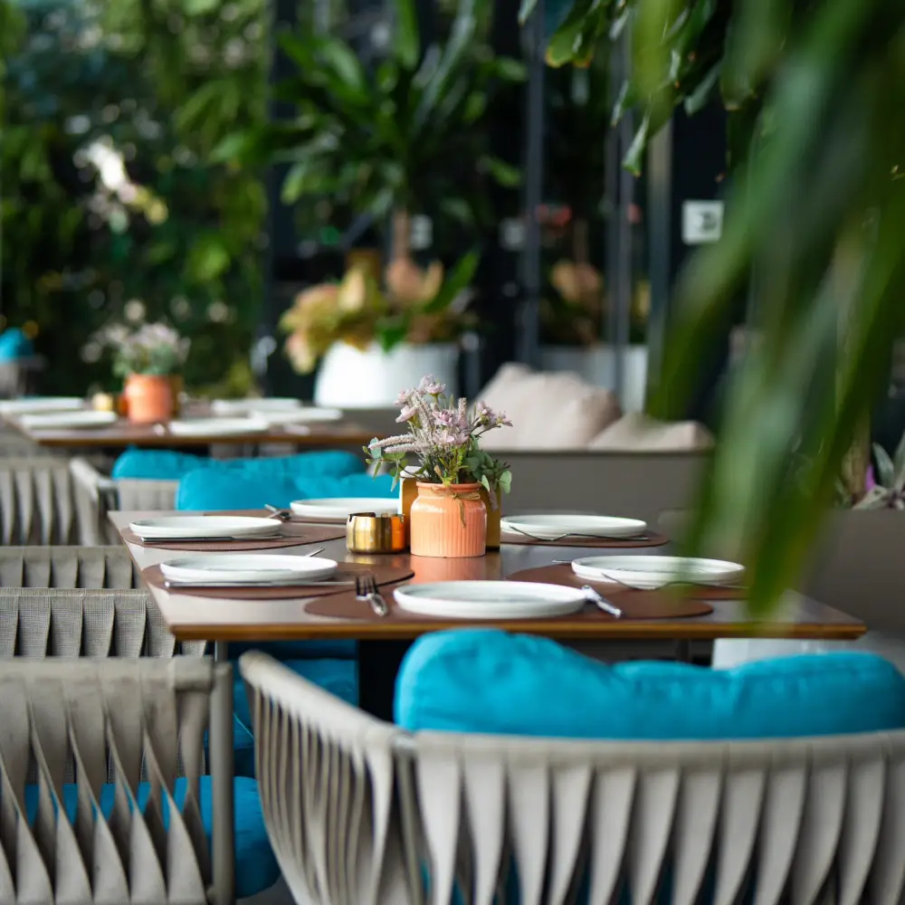 A Lagos restaurant ready to welcome guests